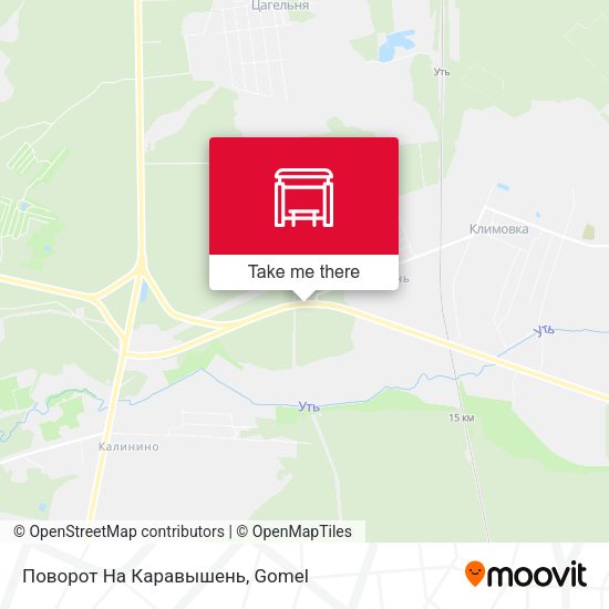 Поворот На Каравышень map