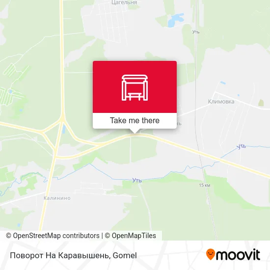 Поворот На Каравышень map