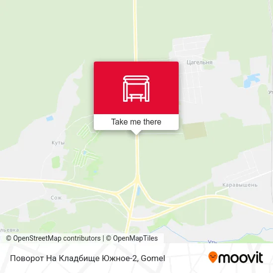 Поворот На Кладбище Южное-2 map