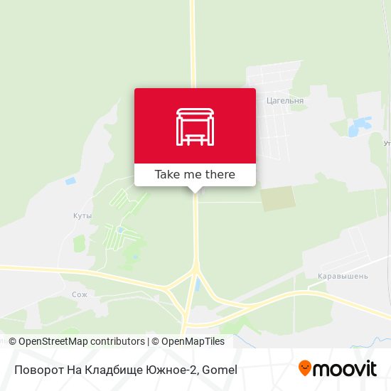 Поворот На Кладбище Южное-2 map