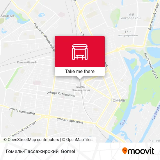 Гомель-Пассажирский map