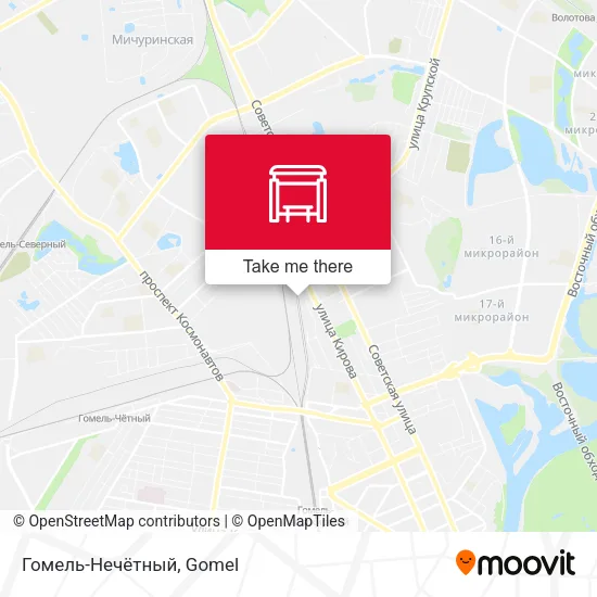 Гомель-Нечётный map
