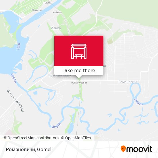 Романовичи￼ map