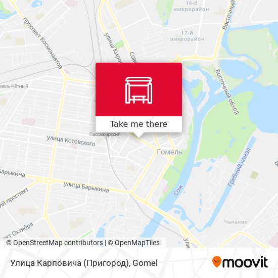 Улица Карповича (Пригород) map