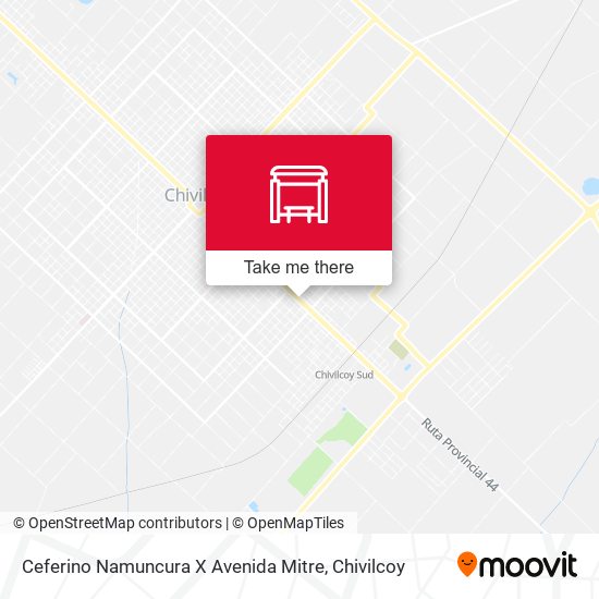 Ceferino Namuncura X Avenida Mitre map