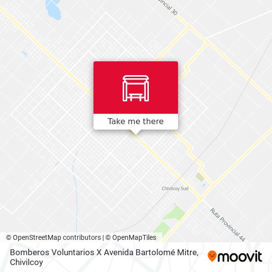 Mapa de Bomberos Voluntarios X Avenida Bartolomé Mitre