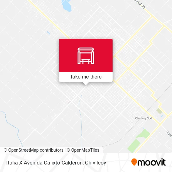 Italia X Avenida Calixto Calderón map