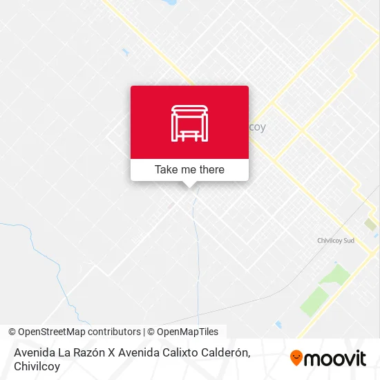 Avenida La Razón X Avenida Calixto Calderón map
