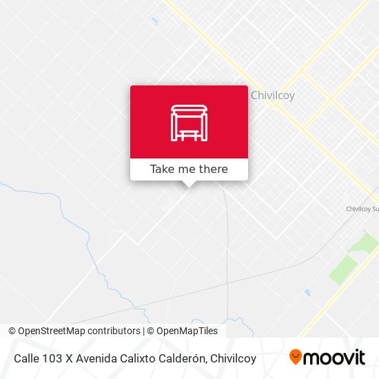Calle 103 X Avenida Calixto Calderón map