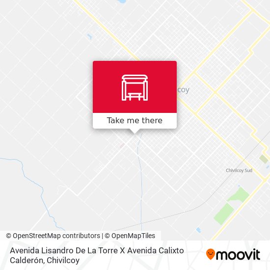 Avenida Lisandro De La Torre X Avenida Calixto Calderón map