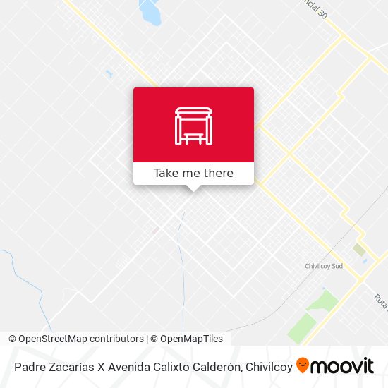 Padre Zacarías X Avenida Calixto Calderón map