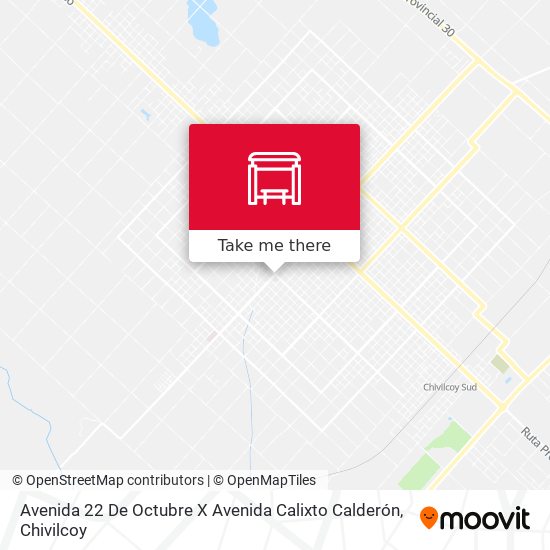 Avenida 22 De Octubre X Avenida Calixto Calderón map
