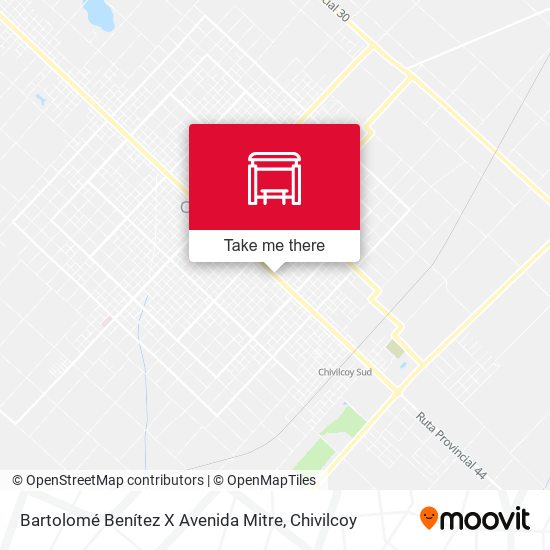 Mapa de Bartolomé Benítez X Avenida Mitre