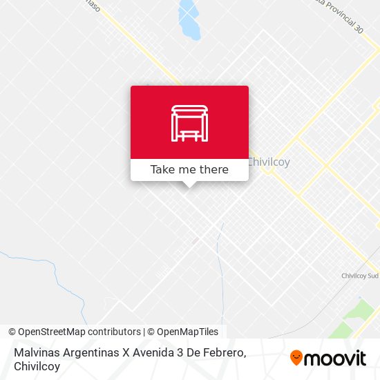 Mapa de Malvinas Argentinas X Avenida 3 De Febrero