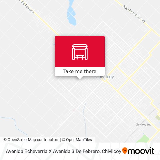 Mapa de Avenida Echeverría X Avenida 3 De Febrero