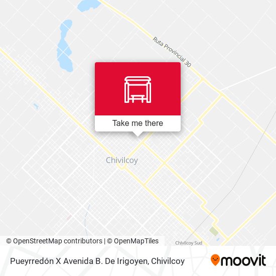 Mapa de Pueyrredón X Avenida B. De Irigoyen