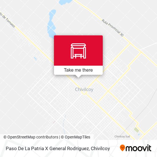 Mapa de Paso De La Patria X General Rodríguez