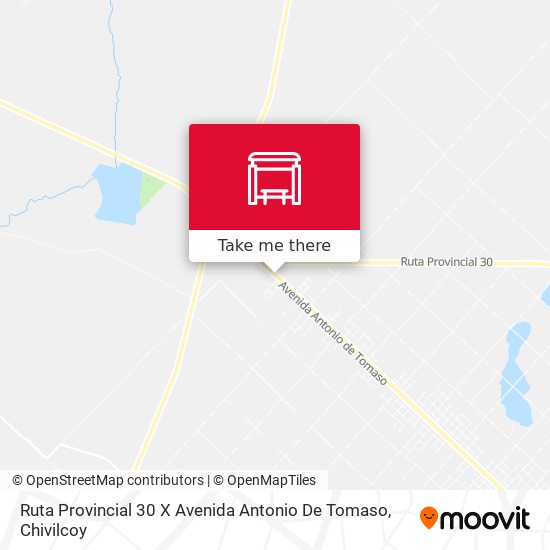 Mapa de Ruta Provincial 30 X Avenida Antonio De Tomaso