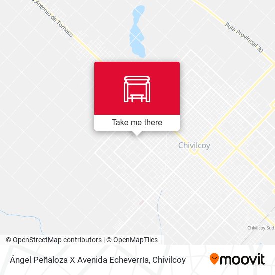 Mapa de Ángel Peñaloza X Avenida Echeverría