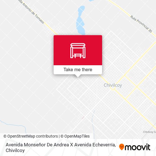 Avenida Monseñor Miguel De Andrea X Avenida Echeverría map