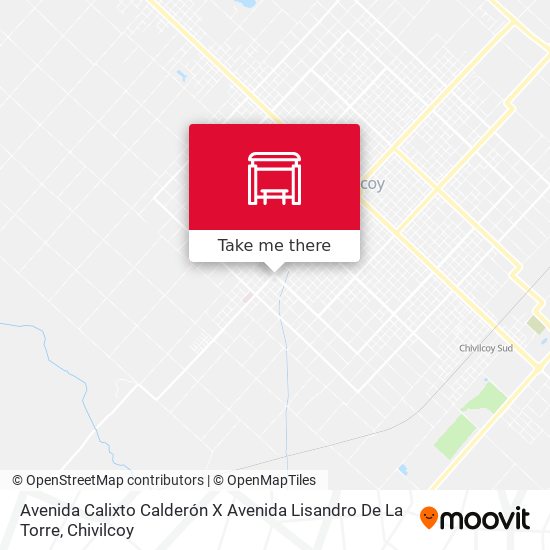 Avenida Calixto Calderón X Avenida Lisandro De La Torre map
