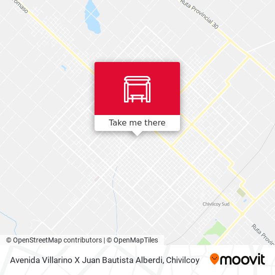 Avenida Villarino X Juan Bautista Alberdi map