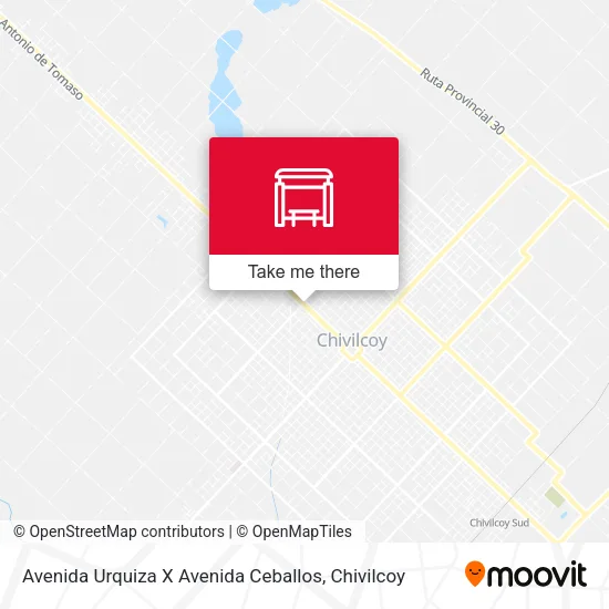 Avenida Urquiza X Avenida Ceballos map