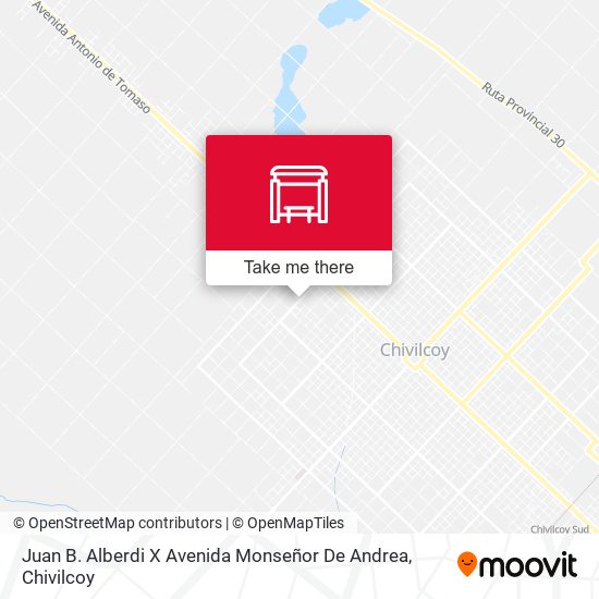 Mapa de Juan Bautista Alberdi X Avenida Monseñor Miguel De Andrea