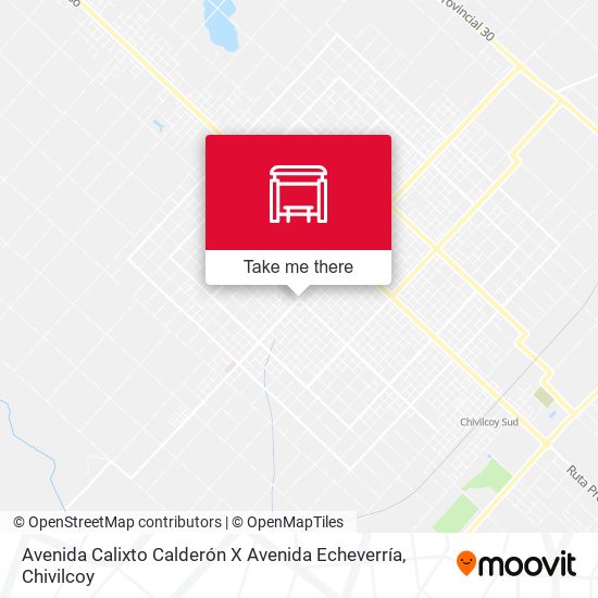 Avenida Calixto Calderón X Avenida Echeverría map
