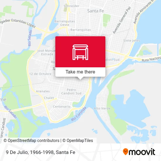 9 De Julio, 1966-1998 map