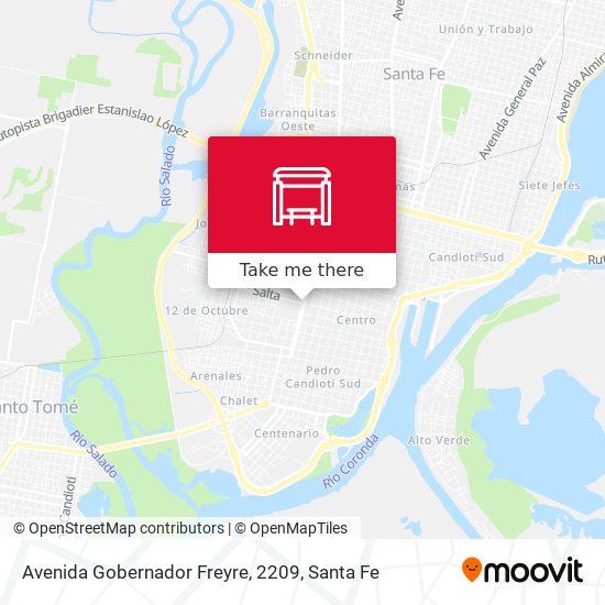 Mapa de Avenida Gobernador Freyre, 2209