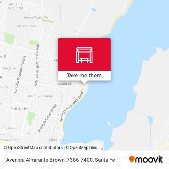 Avenida Almirante Brown, 7386-7400 map