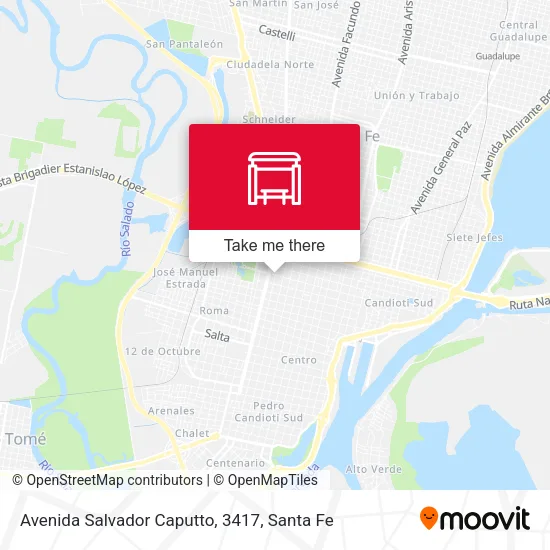Mapa de Avenida Salvador Caputto, 3417