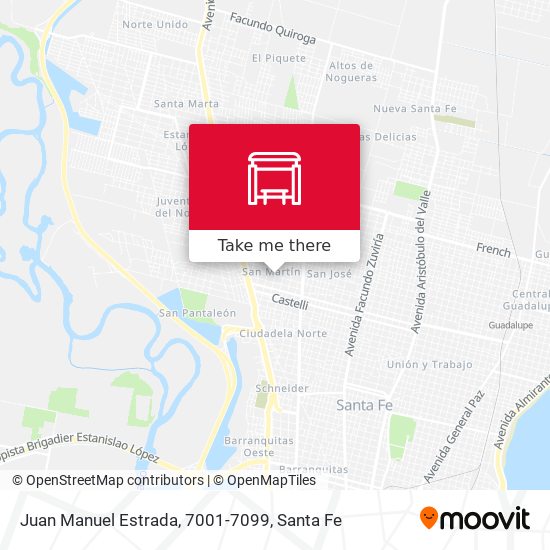 Juan Manuel Estrada, 7001-7099 map