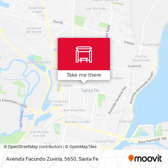 Mapa de Avenida Facundo Zuviría, 5650