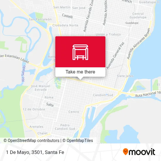 1 De Mayo, 3501 map