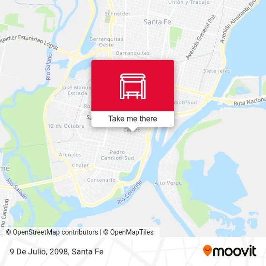 9 De Julio, 2098 map