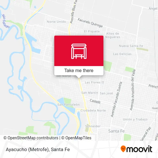 Mapa de Ayacucho (Metrofe)