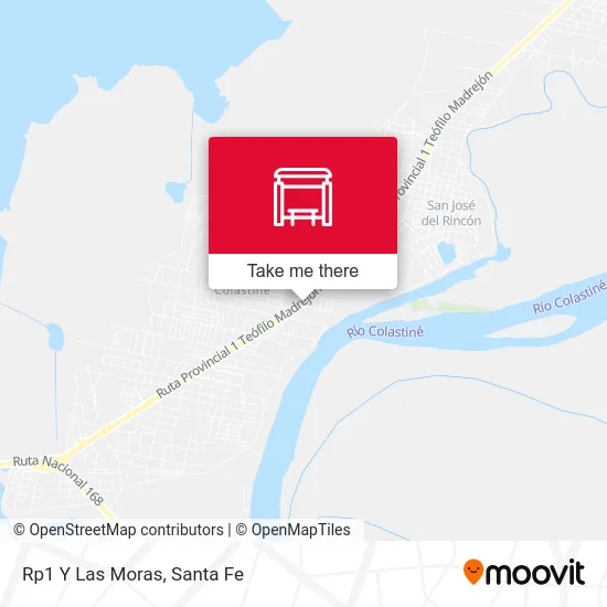Rp1 Y Las Moras map