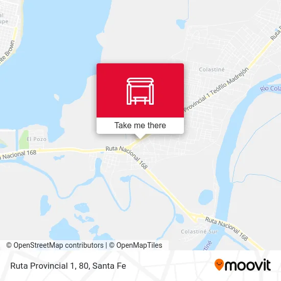 Ruta Provincial 1, 80 map