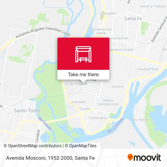 Avenida Mosconi, 1952-2000 map