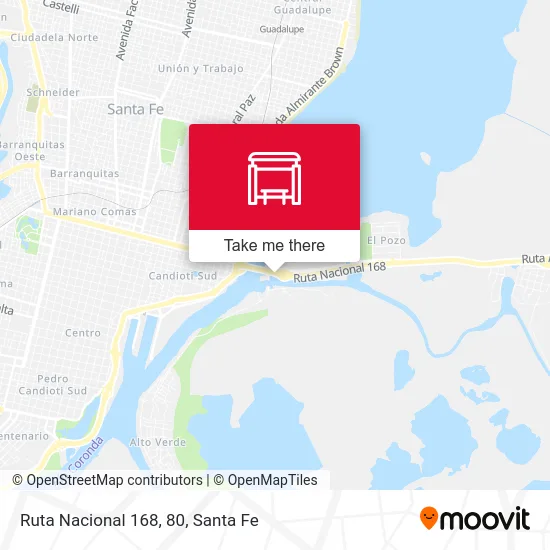 Ruta Nacional 168, 80 map