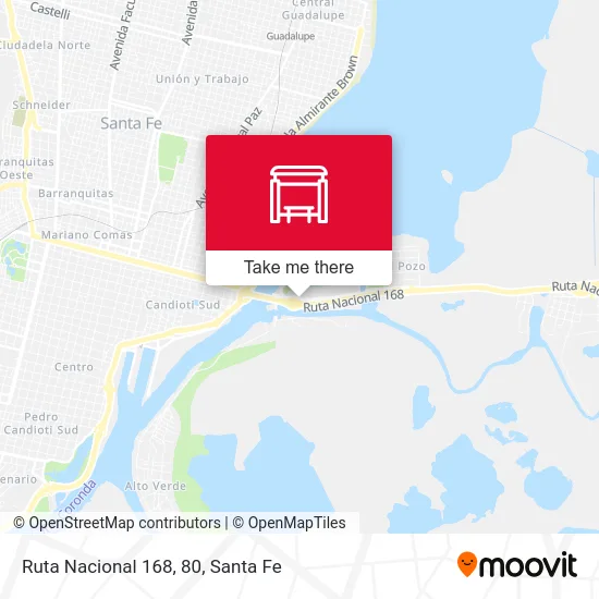 Ruta Nacional 168, 80 map