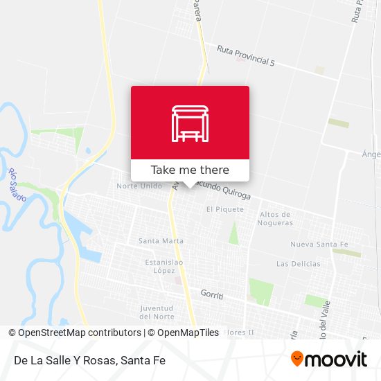 Mapa de De La Salle Y Rosas