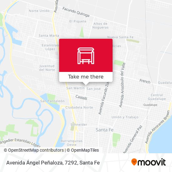 Avenida Ángel Peñaloza, 7292 map