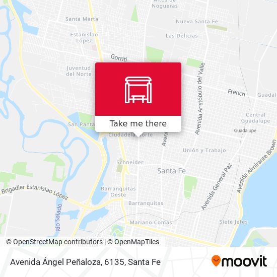 Mapa de Avenida Ángel Peñaloza, 6135