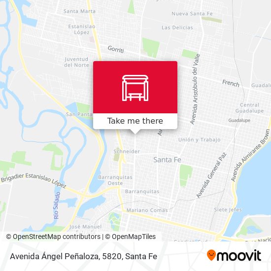 Avenida Ángel Peñaloza, 5820 map