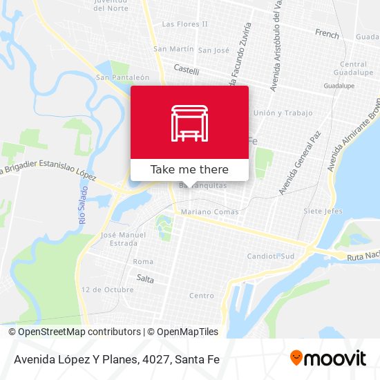 Mapa de Avenida López Y Planes, 4027
