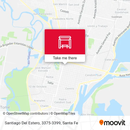 Mapa de Santiago Del Estero, 3375-3399