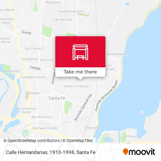 Mapa de Calle Hernandarias, 1910-1998
